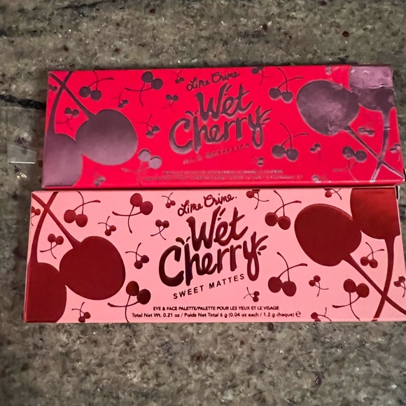 🔥SALE🔥 2 Lime Crime Wet Cherry Eye shadow Sweet Mattes/Wild Mettalics New - Picture 2 of 6